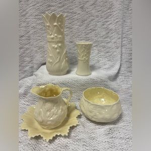 COPY - Vintage Belleek Irish Fine Porcelain China Grouping 5th and 6th Marks